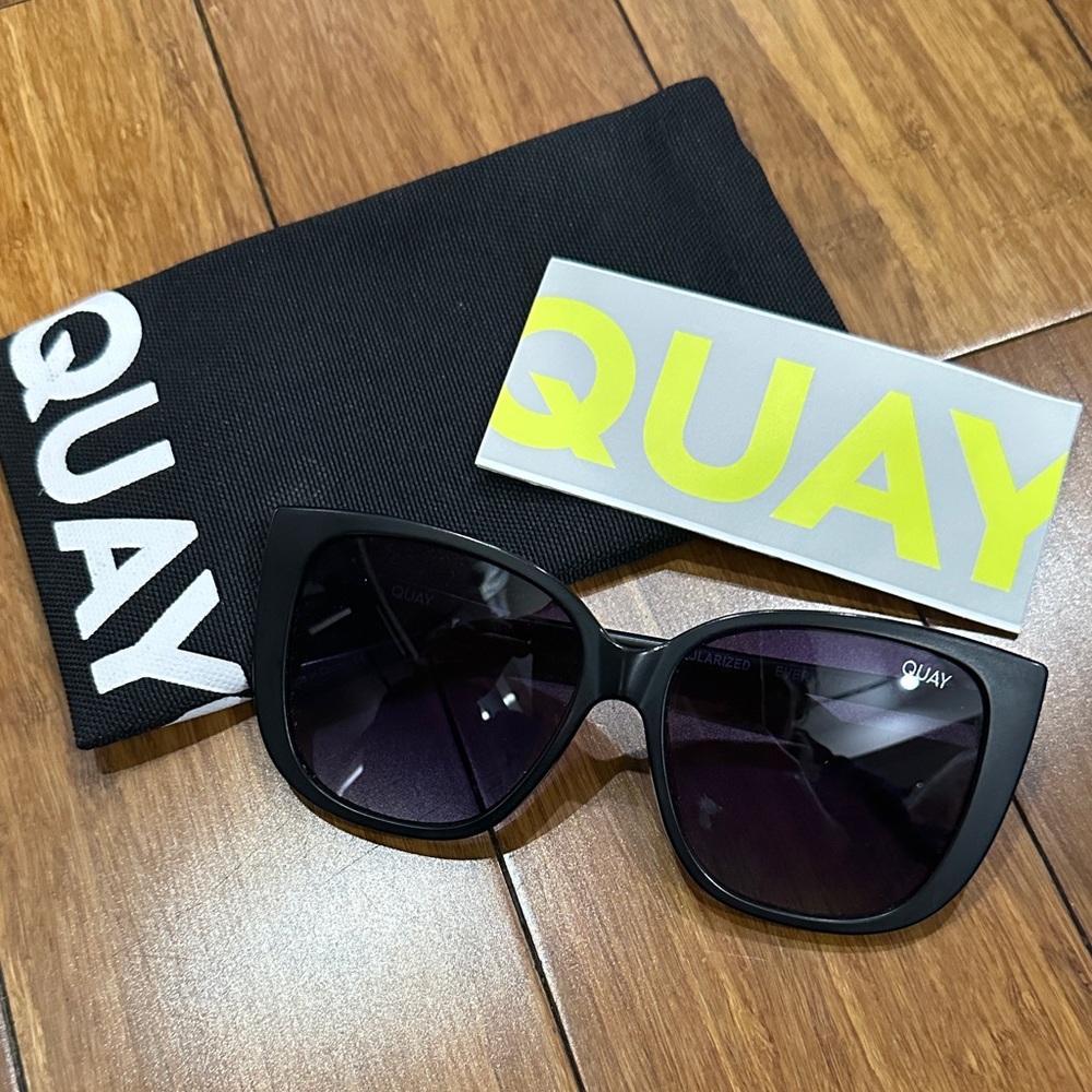 Quay Black Sunglasses Cat 3
